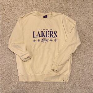 Los Angeles Lakers Holiday Cream Sweatshirt XL